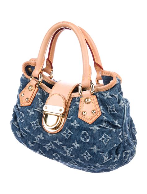 lv pleaty denim bag|louis vuitton monogram denim bag.